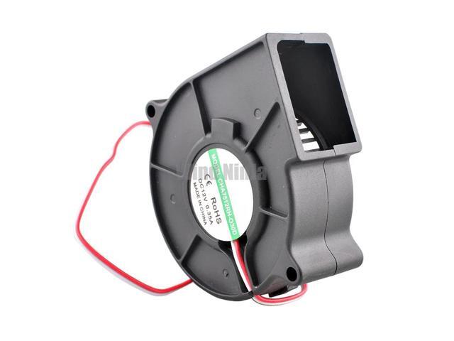 CHA7512RH-O30D 75mm centrifugal turbine blower (75x75x30mm, DC12V, 0.35A), suitable for humidifier atomizers.