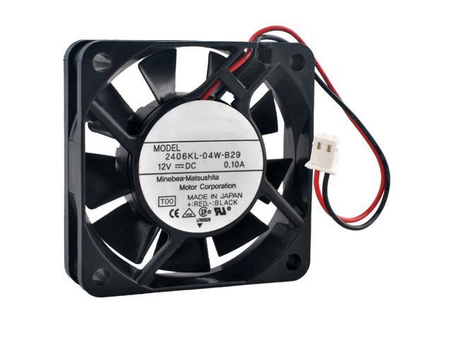 2406KL-04W-B29 6cm (60mm) Fan 60x60x15mm DC12V 0.10A 2-pin 3100rpm Dual Ball Bearing Cooling Fan, Suitable for Inverters 2406KL-04W-B29 6cm (60mm) Fan 60x60x15mm DC12V 0.10A 2-pin 3100rpm Dual Ball Bearing Cooling Fan, Suitable for Inverters