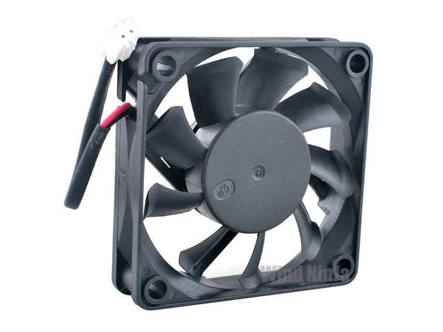 High-speed D60BH-12B 6cm dual ball bearing cooling fan, DC12V 0.4A, for computer hardware cooling (60x60x15mm).