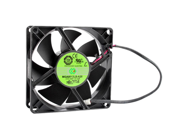 MGA8012LS-A25 8cm 80mm Fan (80x80x25mm), DC12V 0.12A 2pin, Chassis Power Supply Cooling Fan