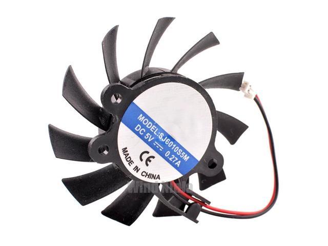 SJ6010S5M 55mm diameter 31x34x13mm DC5V 0.27A 2pin Cooling fan for industrial computer routers