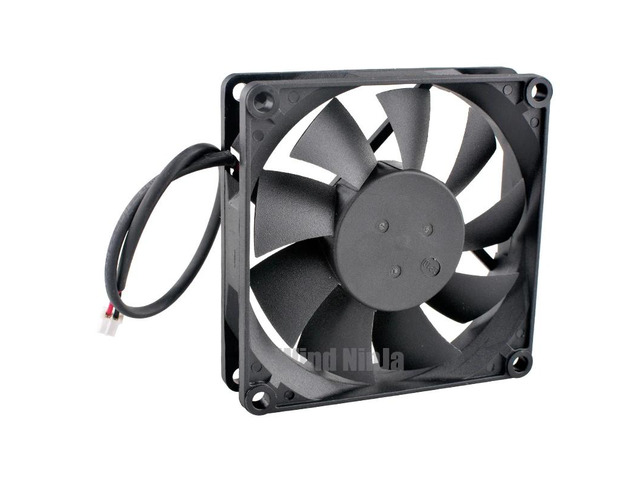 D80BM-12C Dual Ball Bearing Cooling Fan, 8cm x 80mm x 20mm, DC12V 0.16A, Chassis/Power Supply Fan, 2650rpm, Suitable for Computer Hardware.