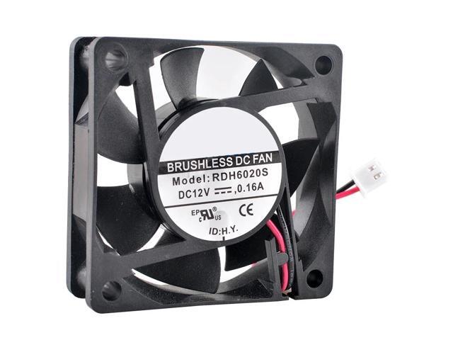 RDH6020S 6cm 60mm fan 60x60x20mm DC12V 0.16A 2pin 4200rpm Axial flow fan cooling fan for chassis power supply
