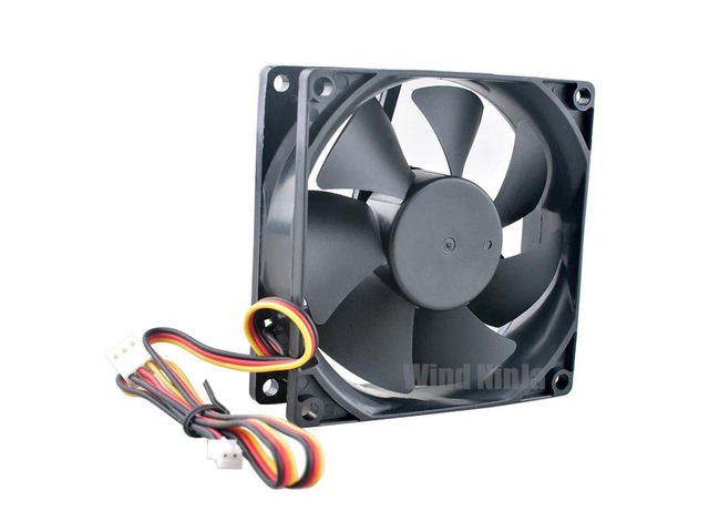 A8025L12S 8cm x 80mm Cooling Fan - Silent 2000rpm DC12V 0.04A 2pin/3pin CPU Power Supply Chassis Silent Cooling Fan