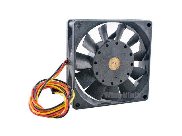 8cm (80mm) Cooling Fan, 80x80x20mm, DC48V, 0.08A, 3-pin Dual Ball Bearing, for Server Power Inverter 109P0848C604