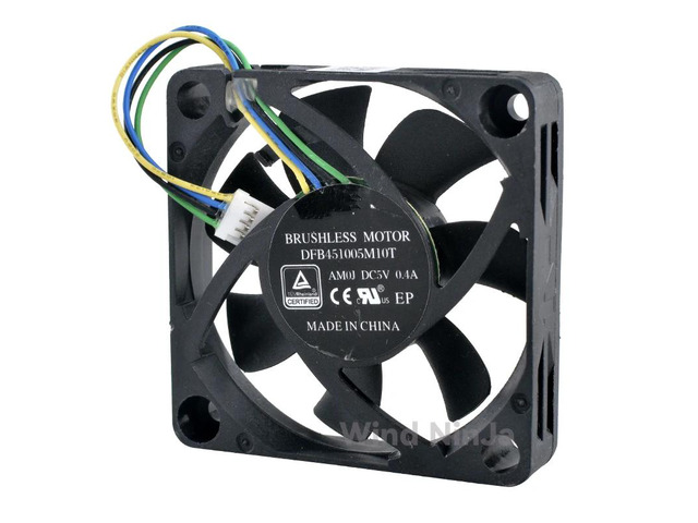 DFB451005M10T AM0J 5cm 50mm Micro Cooling Fan 50x50x10mm DC5V 0.40A 4-Pin for Motherboard CPU Raspberry Pi