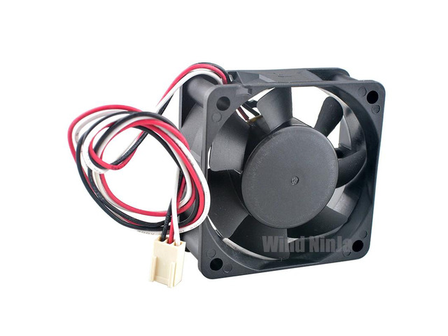 C6025B12L Dual Ball Bearing Cooling Fan, 6cm/60mm, DC12V, 0.12A, 3-pin CPU/Chassis Fan, suitable for computer hardware.