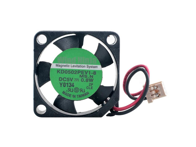KD0502PEV1-8 Miniature Cooling Fan, 25mm x 2.5cm, dimensions 25x25x7mm, DC5V 0.8W, 2-pin magnetic levitation bearing, suitable for routers.