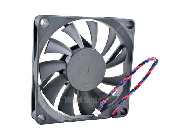 Ultra Thin 7cm 70mm Cooling Fan 70x70x10mm DC12V 0.28A 3-Pin Ball Bearing for Power Supply Chassis CPU - 7010BVM-M12