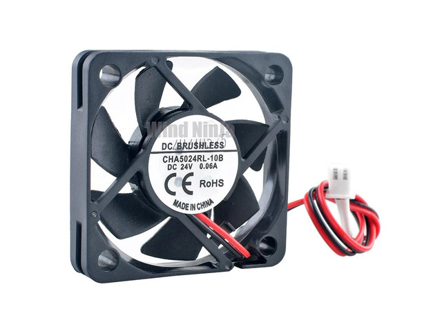 CHA5024RL-10B 5cm 50mm Fan (50x50x10mm), DC24V 0.06A, 2-pin axial fan for cooling, suitable for power frequency converters.