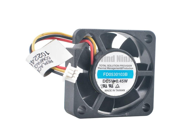 FD0530103B 3cm Diameter 30mm Fan 30x30x10mm DC5V 0.45W 3-Pin Ball Bearing Micro Cooling Fan for Projectors