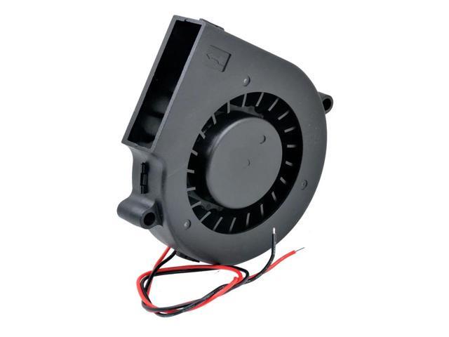 WN7015-12B Dual-ball centrifugal turbine blower, 7cm (70x70x15mm), DC12V, 0.15A, 3500rpm, suitable for humidifier and printer cooling.