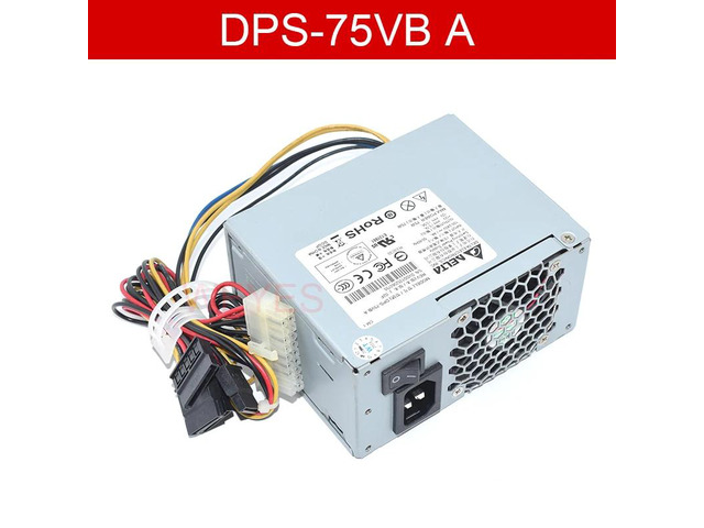 DPS-75VB B and DPS-75VB A are switching power supply adapters suitable for 75W 12V power supplies for desktop PCs with up to 4 SATA ports.