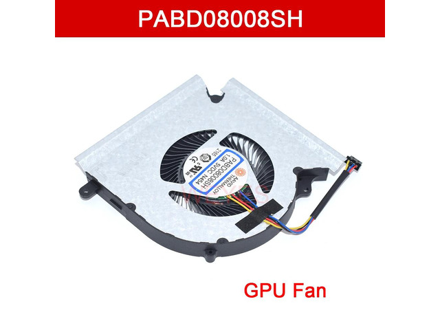 Suitable for GE66 GP66 GL66 MS-1541 MS-1542 laptop GPU cooling fan, 4-pin DC5V 1.0A, heatsink PABD08008SH N454