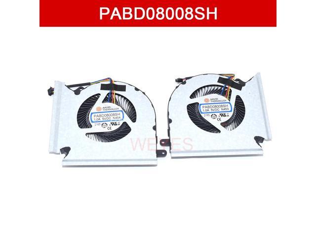 Suitable for GE66 GP66 GL66 MS-1541 MS-1542 laptop CPU GPU cooling fan 4PINS DC5V 1.0A radiator PABD08008SH N453 N454