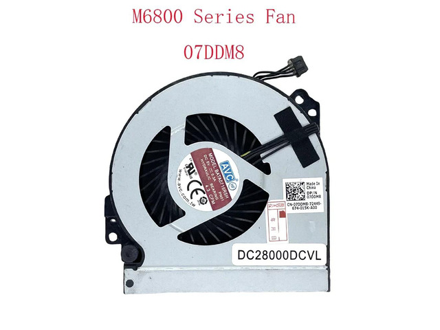 CPU cooling fan 07DDM8 KSB0605HC-DA03 DC5V for Precision M6800 series laptops