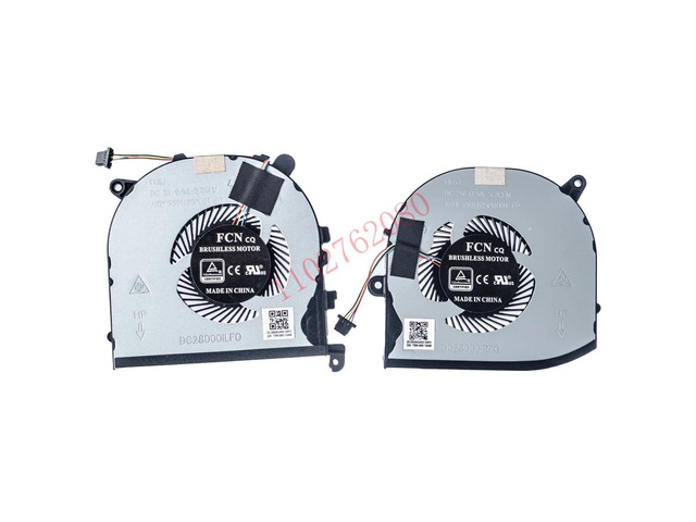 CPU+GPU cooling fan for XPS 15 9560 and Precision 5520 series laptops (Model: 0VJ2HC 0TK9J1)