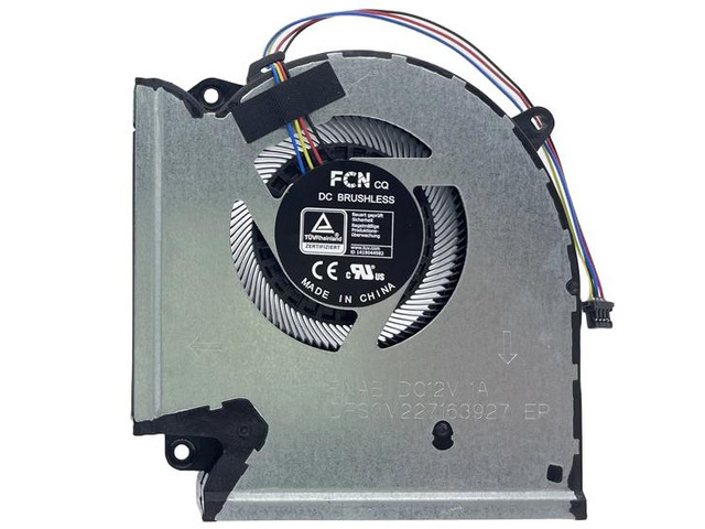 CPU cooling fans for (2022) G533Q, G513QR, G513R, G513RM, G513RW, G713QR, and G733QS series CPUs, DC 12V.