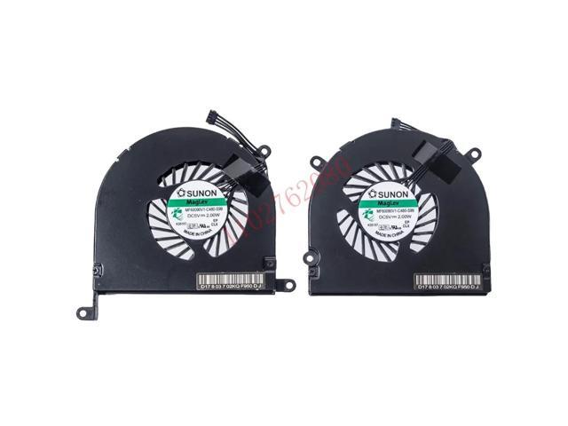 Left and right CPU cooling fan kit (replacement) for Pro A1297 17-inch unibody laptops (2009, 2010, 2011 models).