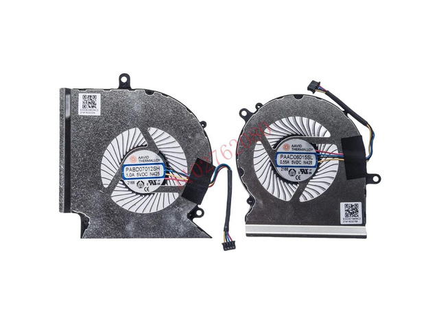 CPU+GPU cooling fans for laptops with GL65, GE65, GP65, WE65, MS-16U7, N425, and N426 processors.