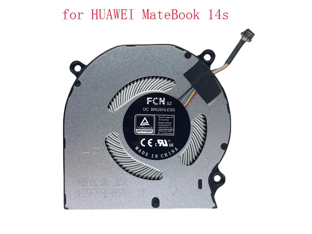 PCS Replacement Cooling Fan for MateBook 14s HKD-W56 HKD-W76 5V 4-pin 4-wire Laptops
