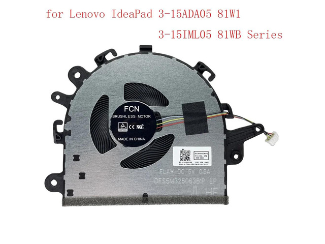 3-15ADA05 81W1 3-15IML05 81WB Series CPU Cooling Fan (Model: 5F10S13910)