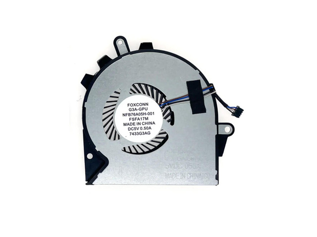 Replacement fan for GPUs in the 15-CE and 17-an series: 929455-001 and 929456-001