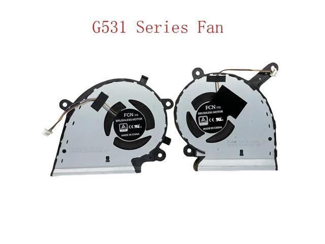 Replacement CPU + GPU cooling fans for G531, G531G, G531GT, G531GU, G531GD, and G531GW series laptops