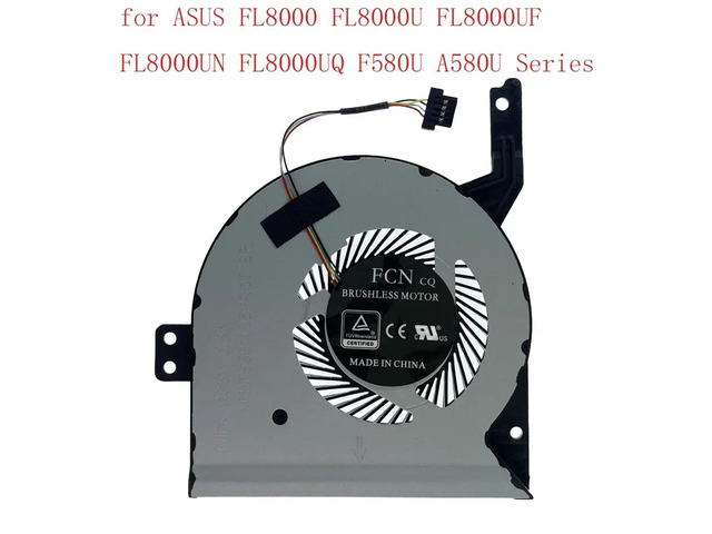 DFS501105PR0T CPU cooling fan for laptops of the FL8000, FL8000U, FL8000UF, FL8000UN, FL8000UQ, F580U, and A580U series.
