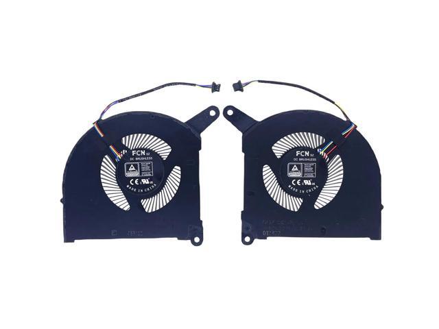 CPU+GPU cooling fan for laptops in the 16, 17, YE5, XE5, KE5, YE4, XE4, KE4, RP86, RP86YE, RP87, and RP87YE5 series, 12V 1A.
