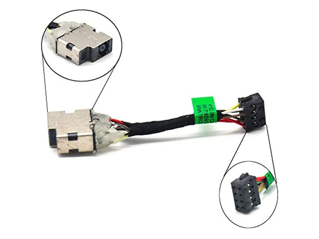 Replacement AC/DC power jack plugs, ports, sockets, and cables for 15-F, 15-N, 15-P, 15-K, 10-E, 15-F, 15-F009WM, and 15-F100DX series.
