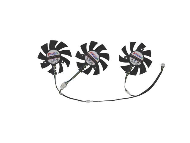 Fans for RX 5600XT Phantom 6G, RX5700XT Challenger Pro 8G OC, and VII 16G graphics cards, 3 units/set, FD8015U12D