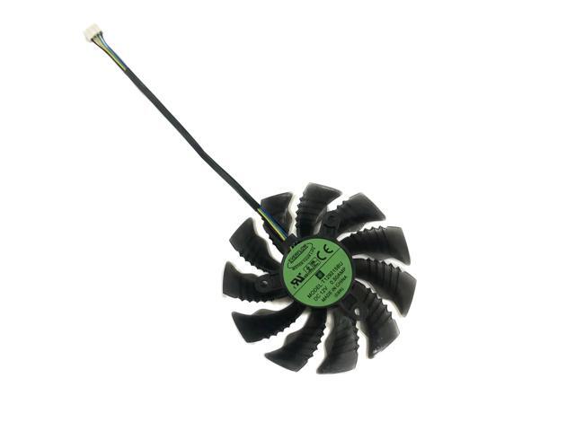 The 85mm T129215SU is a GPU VGA cooling fan for GTX 960, GTX 950, GV-N960IX, GV-N950OC, GV-N950CN, and GV-N950D5 graphics cards (4-pin, 4-line.
