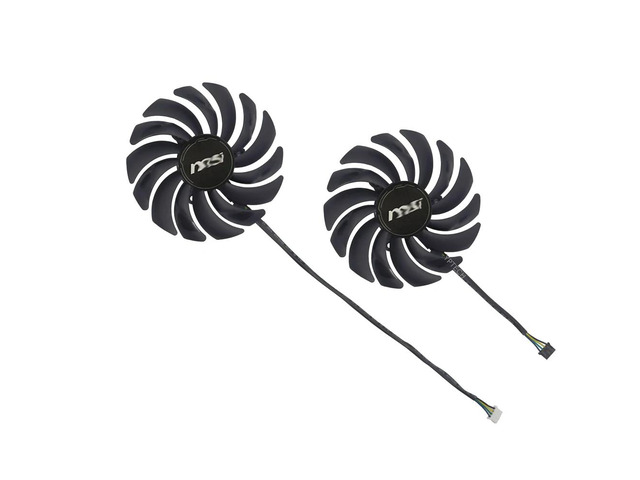 VGA GPU cooler, graphics card fan, suitable for RTX 3060, 3060 Ti, 3070, and VENTUS 2X OC, 2 units/set, PLD10010S12HH, can replace PLD10010B12HH