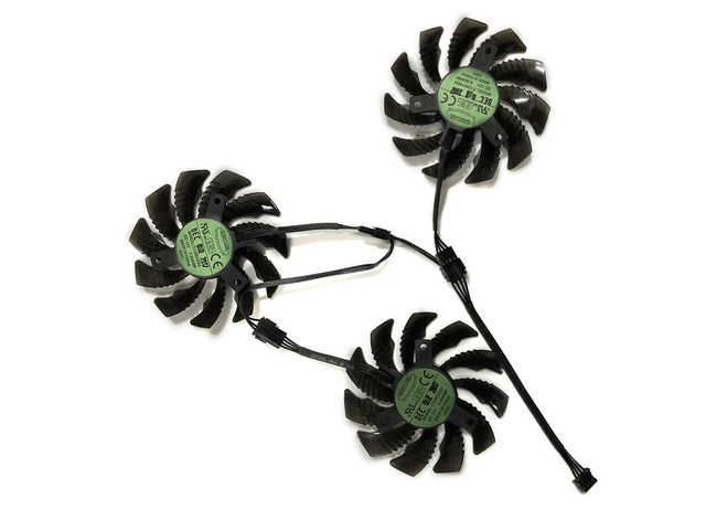 Triple T128010SU, GPU VGA cooler, graphics card fan, suitable for GTX 1080/1070 Ti G1 Gaming and GTX 1060 ROCK.