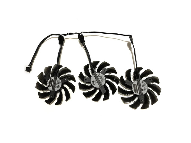 3-piece set: PLD08010S12HH, VGA fan, suitable for GTX1080 WINDFORCE OC 8G, GTX 1080 Ti Gaming, 1060 G1 ROCK graphics cards.
