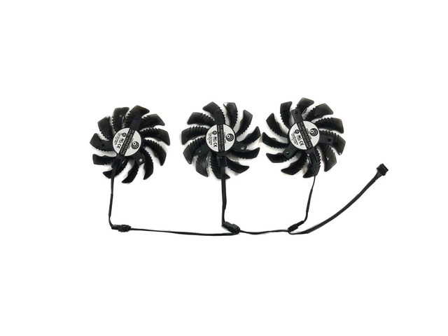 75mm PLD08010S12HH, GPU cooler, graphics card fan, suitable for GTX 1660 Ti 6G and RTX 2060 SUPER OC 8G.