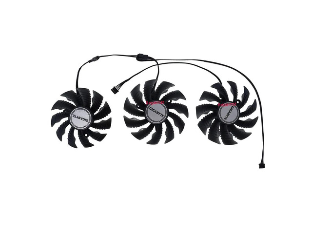 3 units/set, 87mm T129215SU and 82mm T128015SU graphics card fans, suitable for RTX 3090, 3070Ti, 3080, and 3080Ti OC graphics card cooling.