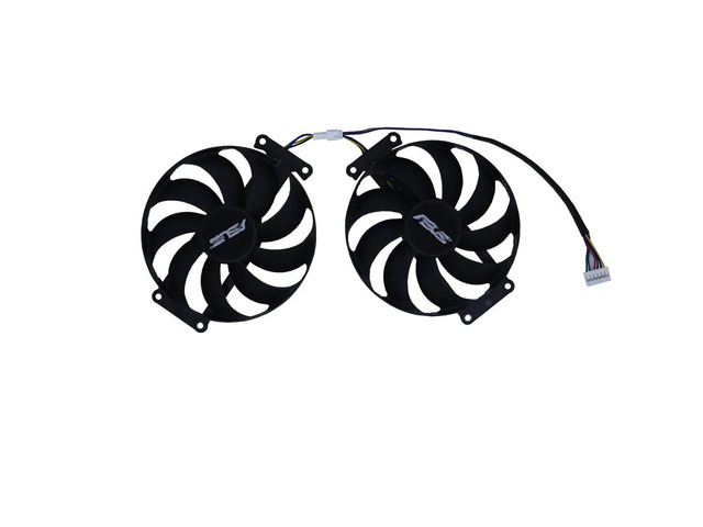 Two PLD09210S12H fans per set, suitable for RTX 2070 8GB EVO V2, GTX 1660 Ti 6GB EVO and 2060 6G EVO graphics card cooling fans.