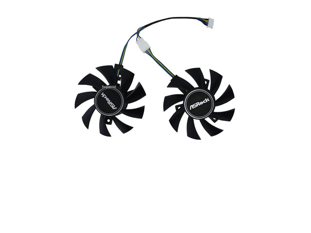 Graphics card fan, video cooler, 2 units/set, FD8015U12D, for RX580 2048SP MK2 8G OC, for Phantom D RX 570 4G