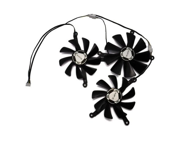 3 units/set, 95mm/85mm, replacement CF1010U12S and CF9015H12S graphics card fans, suitable for XFX RX57XT8TBD8 RX 5700 XT THICC III...
