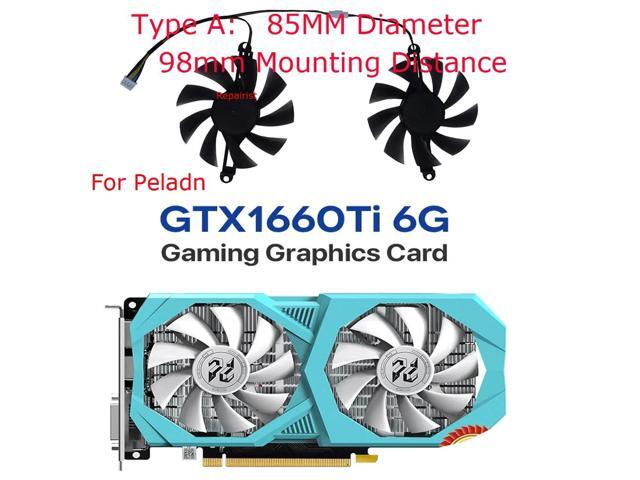 Graphics card fans, XY-D09015B, 2 units/set, suitable for RX 5600 6GB, GTX 1660 Super 6GB Gaming, GTX 1660Ti 6GB Gaming.