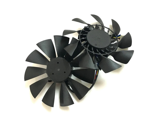Two 95mm 12V 0.5A T129215SU graphics card fans/sets, VGA coolers, suitable for GTX 780 DC2, GTX 780TI STRIKER, and GTX 760, can replace FD10015H12S.