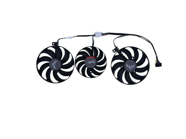 3-piece set: VGA cooler, CF9010U12D, graphics card fan, suitable for 3 RX 5600 XT OC 6G EVO GAMING and 3 RX5700 XT OC 8G EVO GAMING graphics cards.