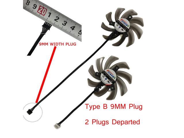 2 FDC10H12S9-C GPU cooler fans for GTX 1660 SUPER GP OC and GTX 1660 Ti OC (Type B power connector)