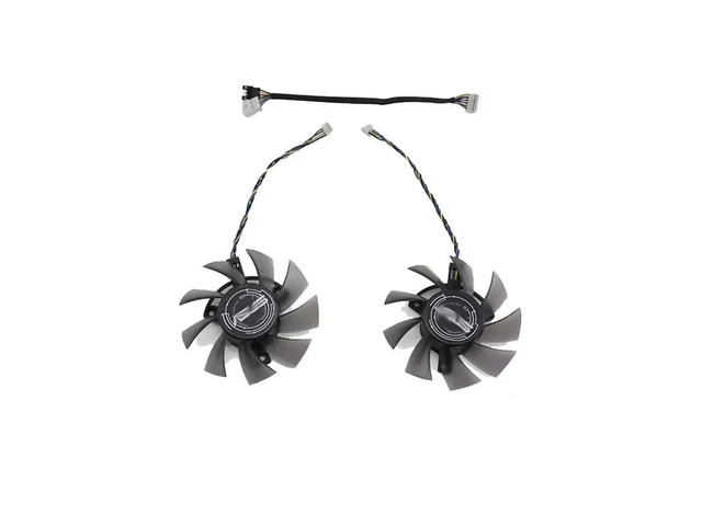 2 units/set, graphics card cooling fan, FD8015U12D, suitable for dual GTX 1650 graphics cards, also suitable for dual GTX 1660Ti graphics cards.