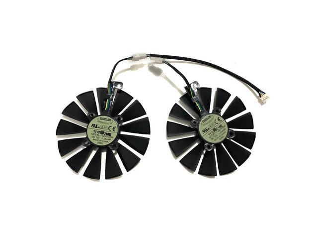 2 units/set, T129215SM, VGA fan, suitable for Cerberus GTX 1070Ti 8G, Poseidon GTX 1080Ti, GTX 1050Ti GAMING graphics cards.