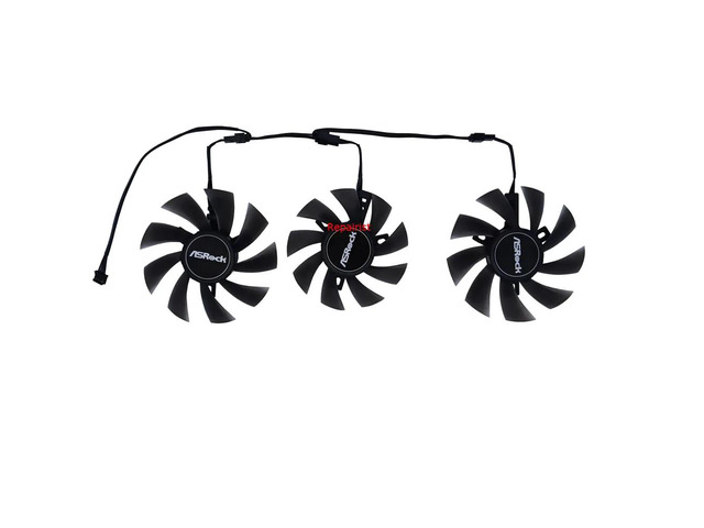 3 units/set, T129215SU, T128015SU, graphics card cooling fans for RX 5700 XT and RX5700XT Taichi X 8G OC+.