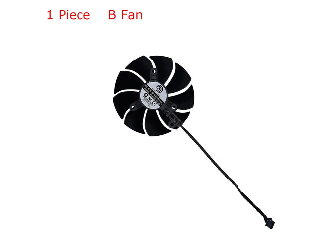 PLA09215S12H, graphics card fan, graphics card cooling, suitable for RTX 2060 2070 2080 2080Ti RTX2080Ti RTX2070 RTX2060 SUPER XC (1 PCS B Fan).