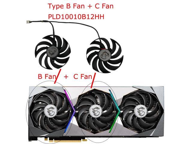BC Fan GPU Video VGA Cooler Fan for RTX 3090 Ti, 3080, 3080 Ti, RTX 3090 Ti X, TRIO, PLD10010B12HH